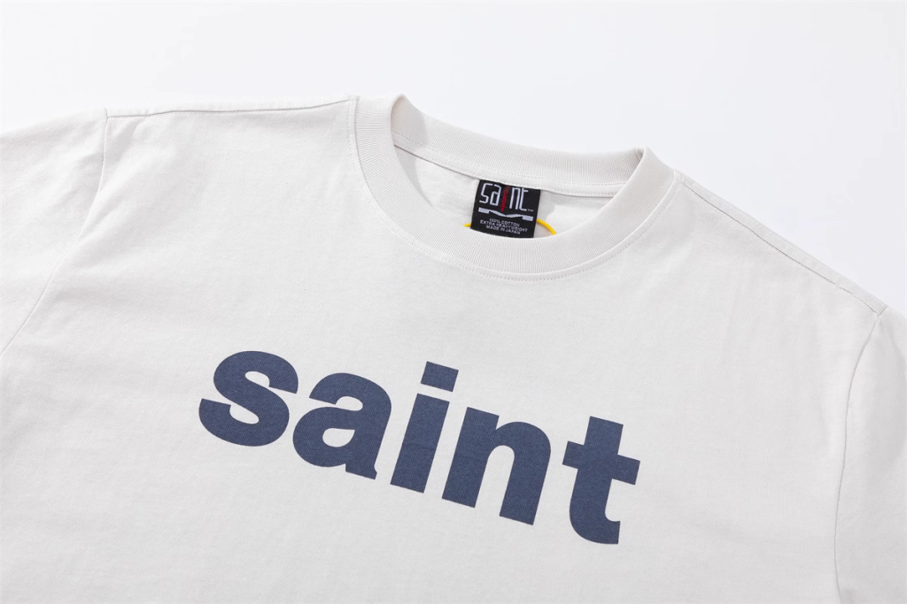SAINT MICHAEL (セントマイケル)n級品アルファベットプリントビンテージ風ゆったりアメカジ男女Tシャツ激安通販