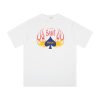 Saint Michael（セントマイケル） 偽物 炎スペード柄プリントオシャレカジュアルTシャツ 通販