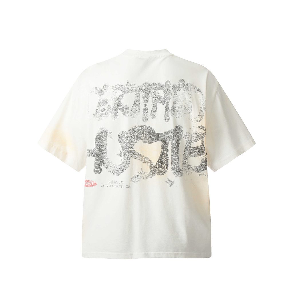 Saint Michael（セントマイケル）偽物 なクラシックプリントウォッシュ加工半袖ゆったりカジュアルカップルTシャツ夏 通販