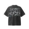 Saint Michael（セントマイケル）偽物 なクラシックプリントウォッシュ加工半袖ゆったりカジュアルカップルTシャツ夏 通販