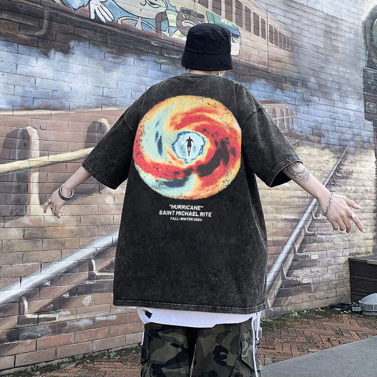 Saint Michael（セントマイケル）夏新作 n級品 アルファベットプリント流行カジュアルTシャツ
