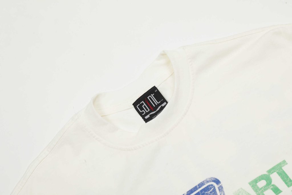 Saint Michael（セントマイケル）偽物 なクラシックプリントウォッシュ加工半袖ゆったりカジュアルカップルTシャツ夏 通販