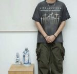 SAINT MICHAEL (セントマイケル) 偽物十字架プリントファッションレジャー半袖激安通販