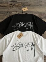 STUSSY(ステューシー) スーパーコピー 落書きサインアルファベットロゴ半袖Tシャツ 通販