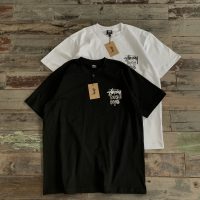 STUSSY(ステューシー) n級品 定番LOGO創作アルファベットスローガンプリント半袖Tシャツ 激安通販