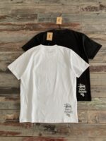 STUSSY(ステューシー)新作 コピー Peace Prosperity Tee人形背面標語半袖Tシャツ