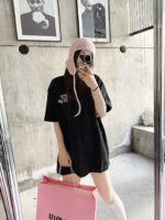 STUSSY(ステューシー)2024新作 偽物 芸能人 アルファベットロゴダイス柄プリント半袖T