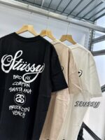 STUSSY(ステューシー) コピー ワールドクルーズプリント3色入り半袖Tシャツ