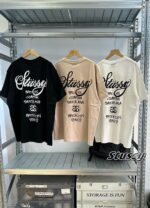 STUSSY(ステューシー) コピー ワールドクルーズプリント3色入り半袖Tシャツ