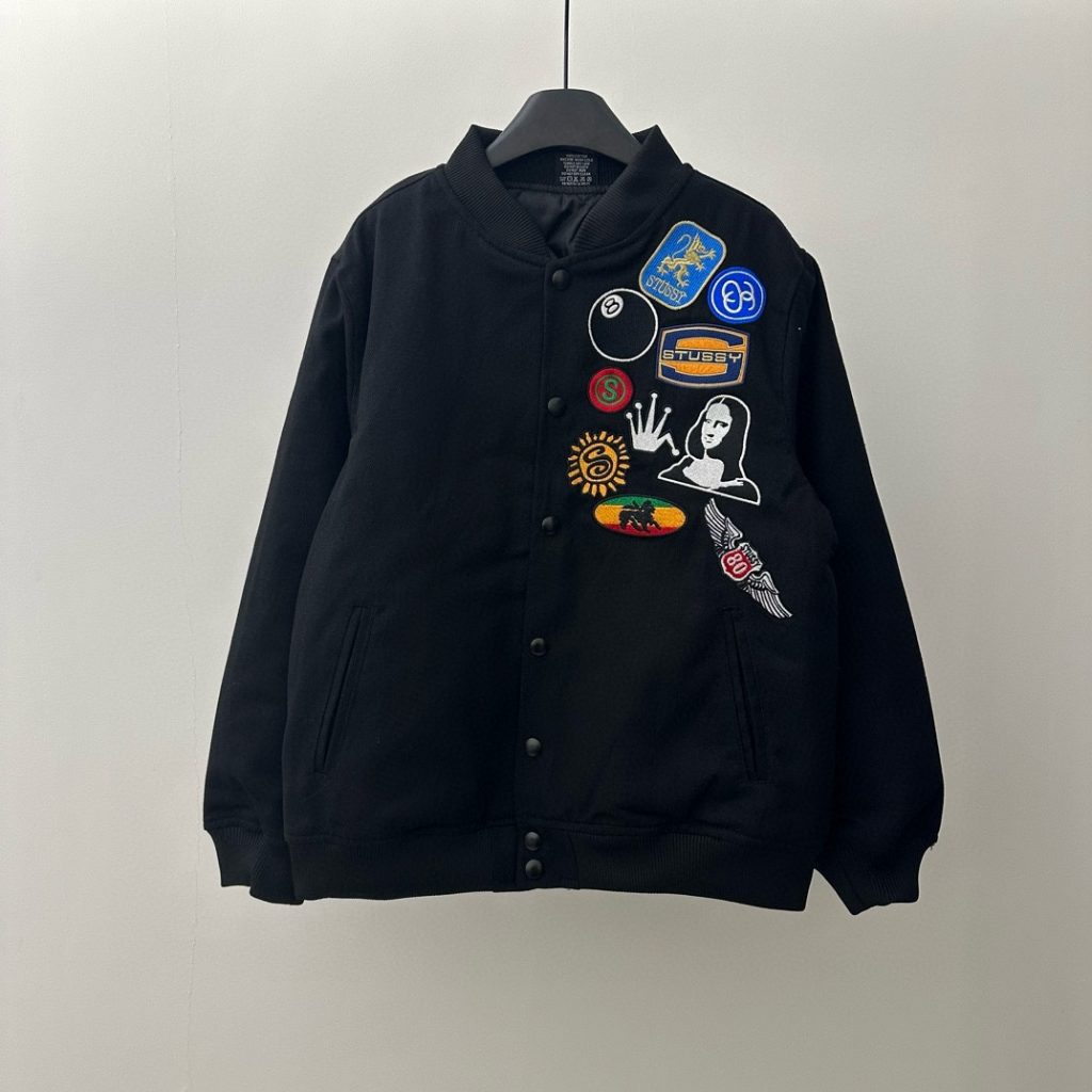 STUSSY(ステューシー)  n級品 ワッペンパッチ刺しゅうベースボールジャケット 通販