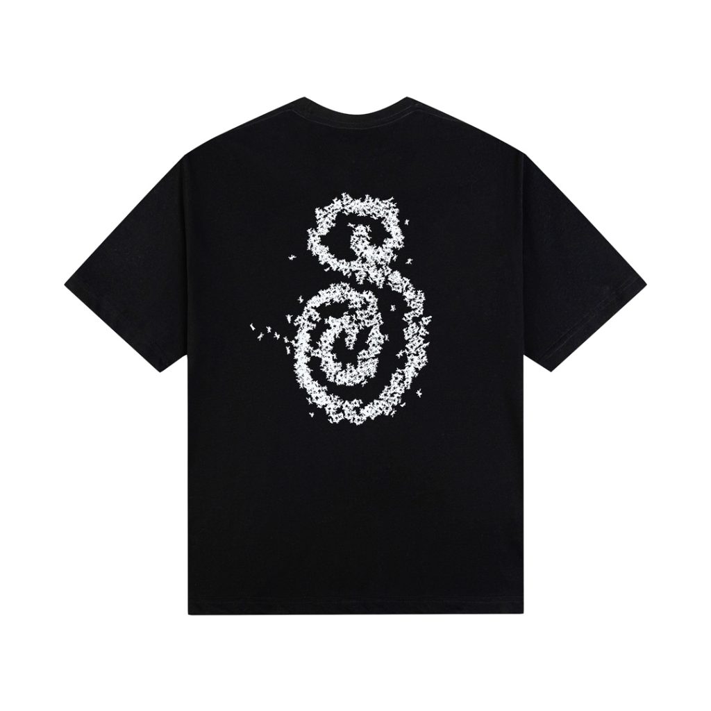 STUSSY(ステューシー) 偽物 アリ柄プリント男女半袖Tシャツ