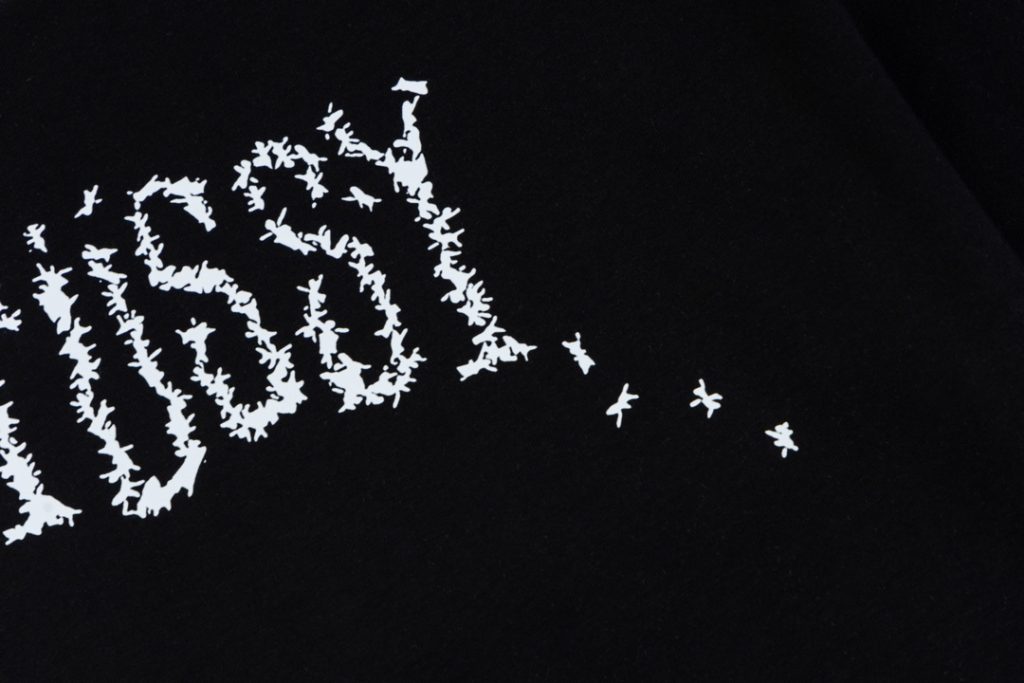 STUSSY(ステューシー)   偽物 アリ柄プリント男女半袖Tシャツ 