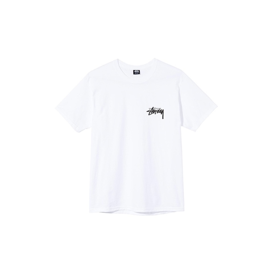STUSSY(ステューシー) シザーハンドプリント男女半袖Tシャツ n級品