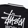 STUSSY(ステューシー) スーパーコピー アルファベット刺繍ロゴプリントスキッパーTシャツ