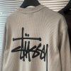 STUSSY(ステューシー) 芸能人 ワッフルウォッシュ丸首パーカー男女兼用 n級品