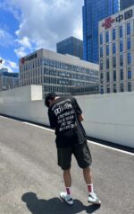 STUSSY(ステューシー)新作 芸能人 バックプリントカップル半袖Tシャツ n級品