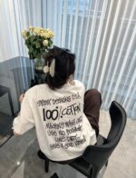 STUSSY(ステューシー)新作 芸能人 バックプリントカップル半袖Tシャツ n級品