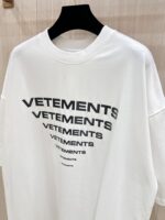 Vetements(ヴェトモン)スーパーコピー芸能人アルファベットlogeプリントカジュアル半袖男女同タイプ