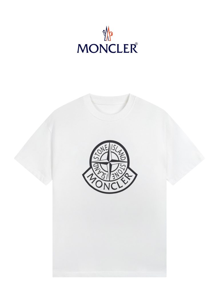 STONE ISLAND(ストーンアイランド)xMONCLERプリントカップルモデル半袖Tシャツn級品