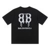 BALENCIAGA(バレンシアガ) 偽物 アルファベット プリントラウンドネック半袖Tシャツ激安通販
