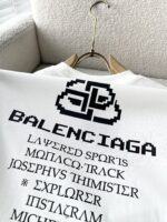 BALENCIAGA(バレンシアガ)2024春夏新作 n級品 260g 綿100%生地柔らかくて肌に優しい半袖Tシャツ