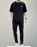 BALENCIAGA(バレンシアガ)偽物定番 コーラ波プリントラウンドネック半袖Tシャツ激安通販