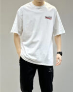 BALENCIAGA(バレンシアガ)偽物定番 コーラ波プリントラウンドネック半袖Tシャツ激安通販vvvvvvvvvvvvvvvvvvvvvvvvvvvvvvvvvvvvvvv