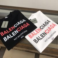 BALENCIAGA(バレンシアガ)2024春夏新作 コピー プリント アルファベット カップルモデル半袖Tシャツ
