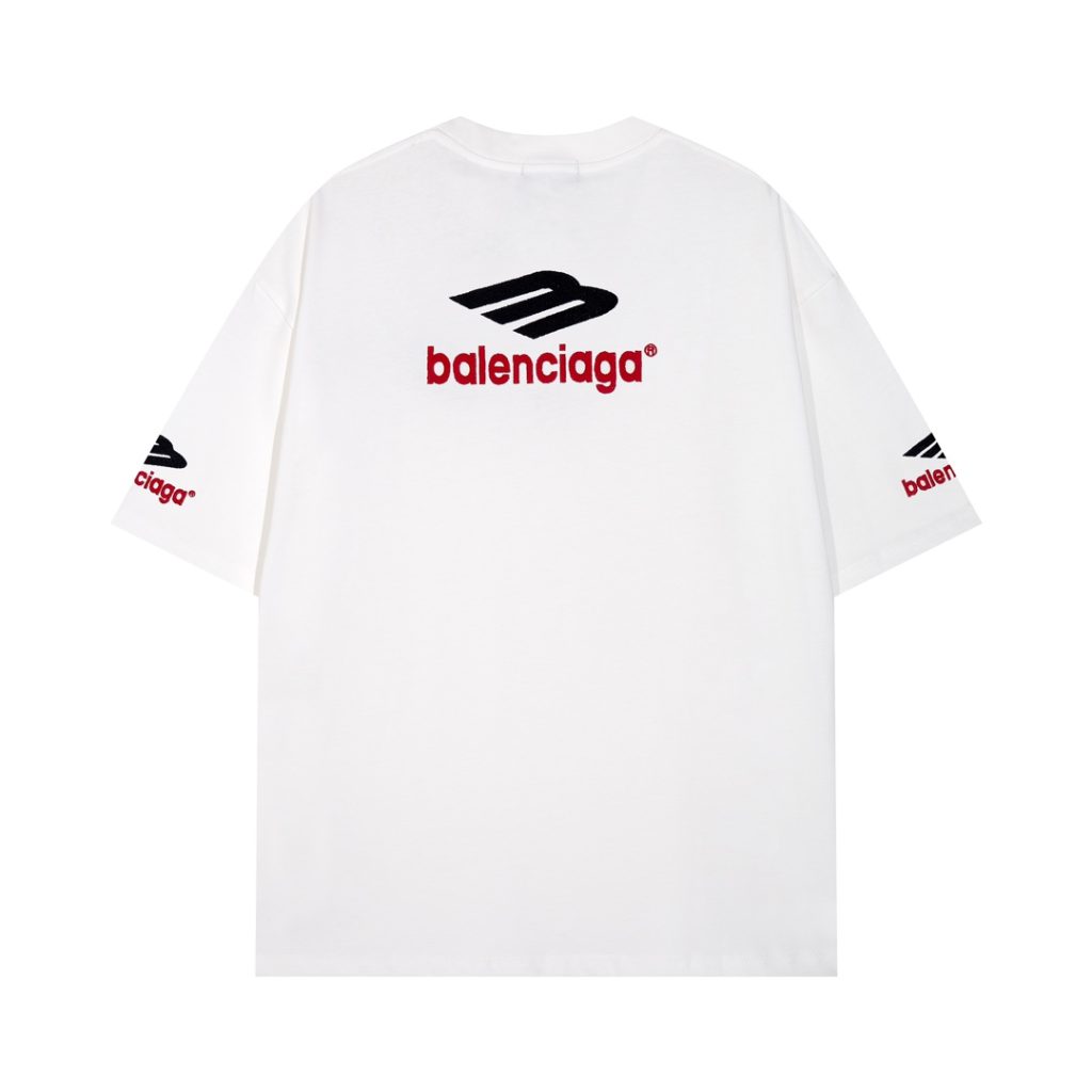 BALENCIAGA(バレンシアガ)X ADIDAS n級品 コラボ アルファベット プリント半袖Tシャツ男女兼用