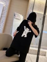 WELLDONE（ウェルダン)偽物踊るクマプリントカップルモデル半袖Tシャツ激安通販