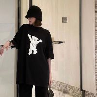 WELLDONE（ウェルダン)偽物踊るクマプリントカップルモデル半袖Tシャツ激安通販