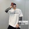 WELLDONE（ウェルダン)スーパーコピー ファッションアルファベットカップルモデル半袖Tシャツ