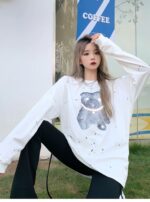 WELLDONE（ウェルダン)コピー芸能人2024新作 おしゃれ かわいい クマ キャラ カップルモデル半袖Tシャツ