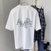 AMIRI（アミリ)2024春夏新作コピーファッションアルファベットロゴプリント半袖Tシャツ