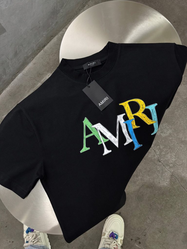 AMIRI（アミリ)2024春夏新作偽物ラウンドネック半袖Tシャツ純綿280g男女兼用