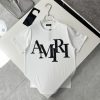 AMIRI（アミリ)2024年春新作偽物メンズ綿刺しゅうロゴプリントTシャツ通販