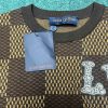 LOUIS VUITTON(ルイヴィトン)2024春夏新作芸能人Damierジャカード柄コットン半袖偽物