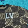LOUIS VUITTON(ルイヴィトン)2024春夏新作芸能人Damierジャカード柄コットン半袖偽物