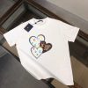 LOUIS VUITTON(ルイヴィトン)夏服偽物カップルタイプ精緻なlogeプリント半袖Tシャツ激安通販