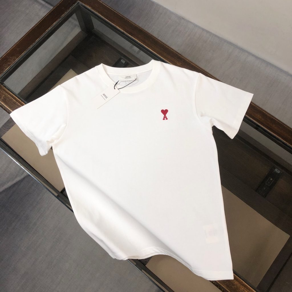 アミパリス 入手困難 n級品 ス ハート刺繍カップルカジュアル半袖Tシャツ