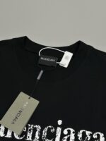 バレンシアガ 偽物 コピー 半袖 Tシャツ コットン ブラック 柔らかい