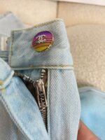 CHANEL（シャネル） 入手困難 偽物 グラデーションブルーワイドレッグジーンズ