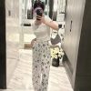 CHANEL（シャネル） 激安販売 コピー ロゴプリントワイドパンツ