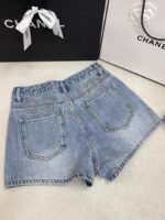CHANEL（シャネル）入手困難コピー アルファベット刺繍ロゴデニムショートパンツ