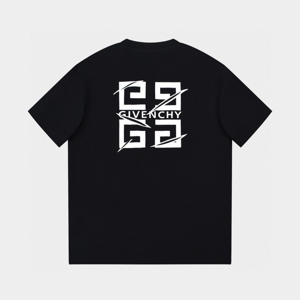  激安販売 入手困難 ジバンシ コピー ロゴプリントカジュアル半袖Tシャツ 