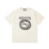 GUCCI (グッチ) 偽物 アルファベットロゴプリントオシャレカジュアルTシャツ 通販