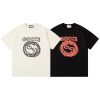 GUCCI (グッチ) 偽物 アルファベットロゴプリントオシャレカジュアルTシャツ 通販