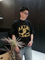入手困難 アミパリス コピー アルファベット刺繍カジュアル半袖Tシャツ