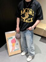 入手困難 アミパリス コピー アルファベット刺繍カジュアル半袖Tシャツ