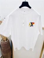 アミパリス コピー シンプルスタイルハートプリントカジュアル半袖Tシャツ男女同タイプ